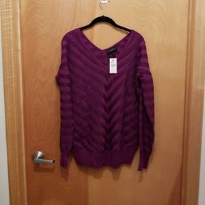 Purple chevron sweater