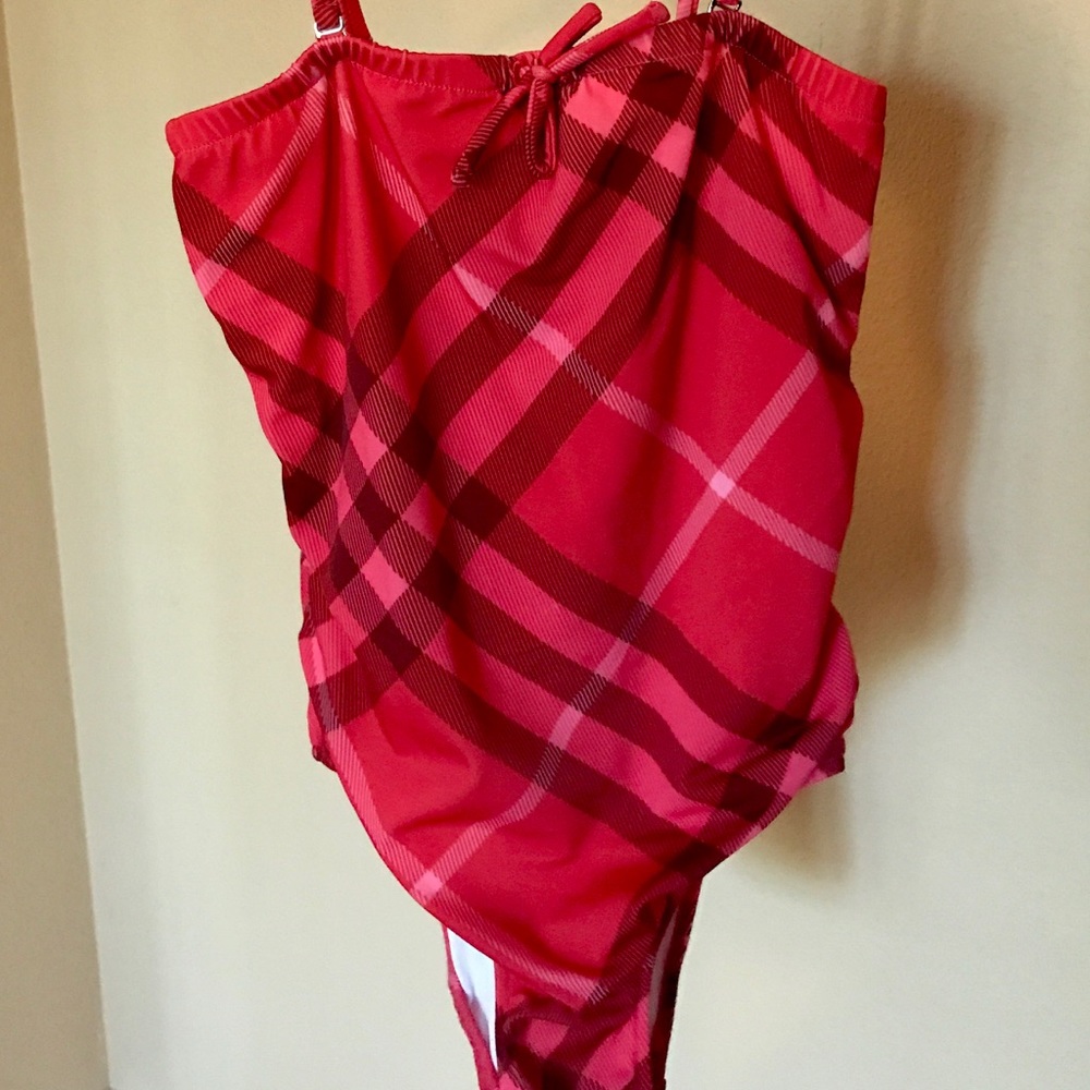 Burberry red swimsuit