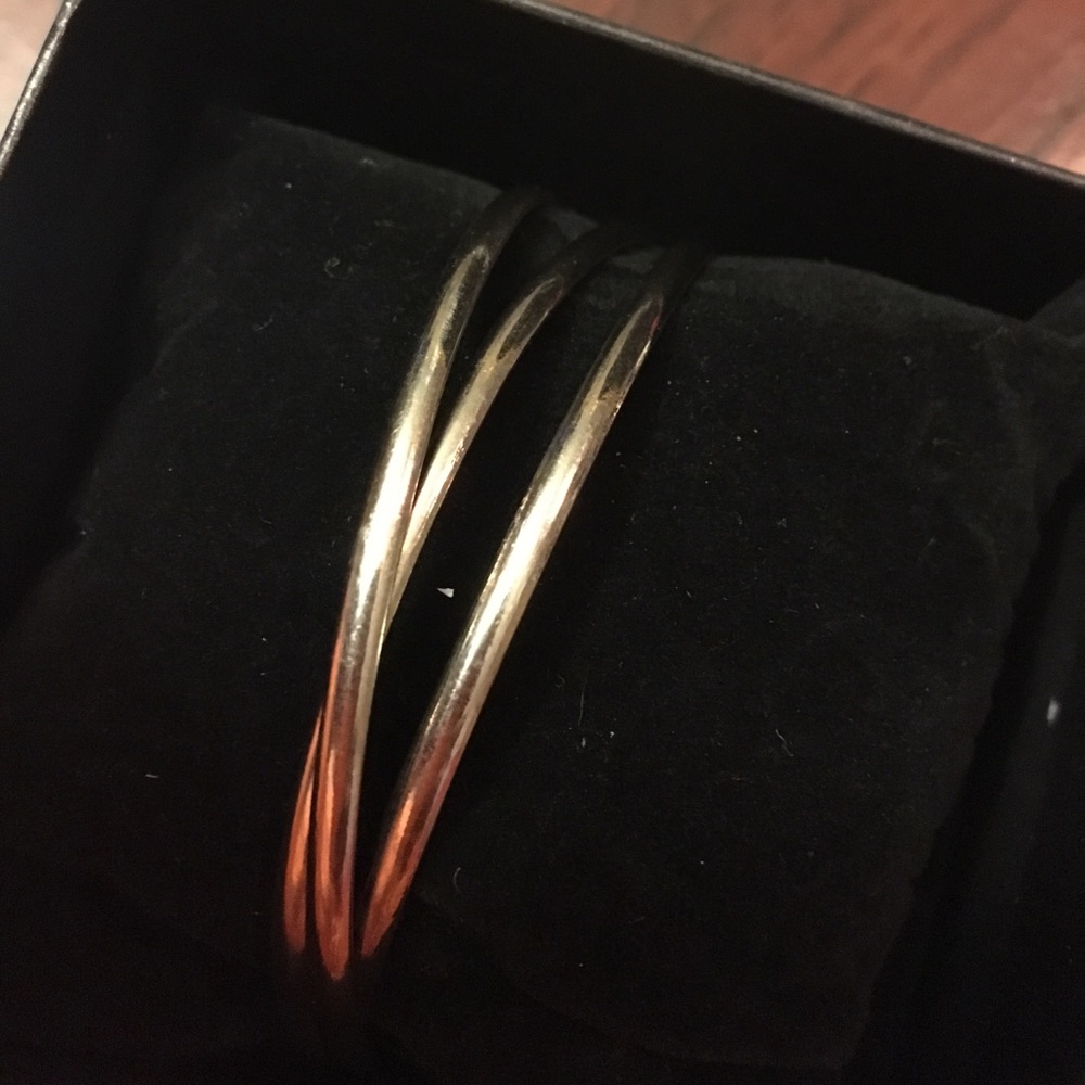 Silver bangle bracelets