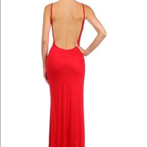🔥SALE🔥 Plunging Backless Maxi Dress