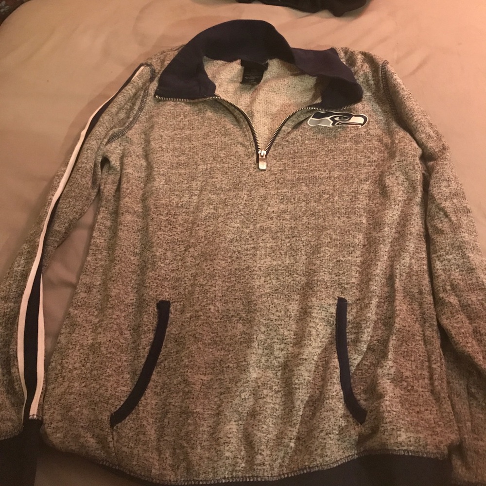 Seattle Seahawks half zip sweater
