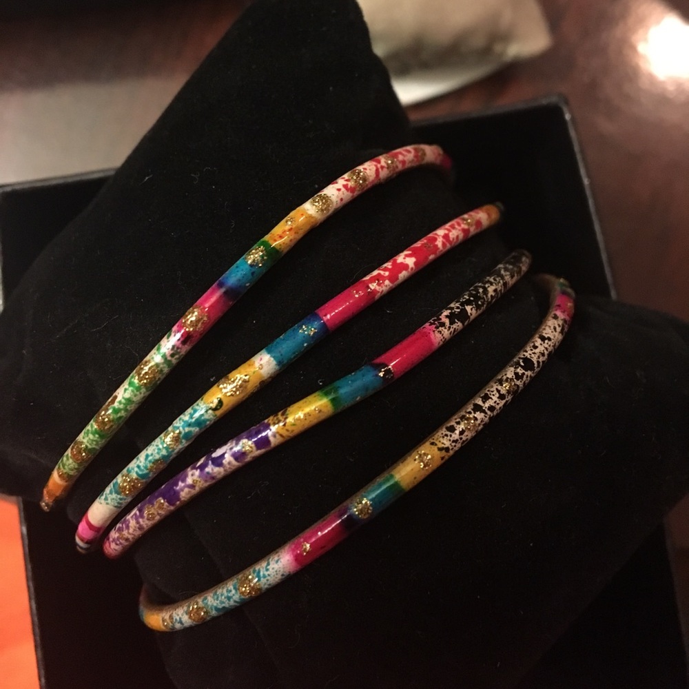 Bangle bracelets girls multicolor