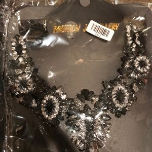 New Black and Gray Statement Necklace Stunning