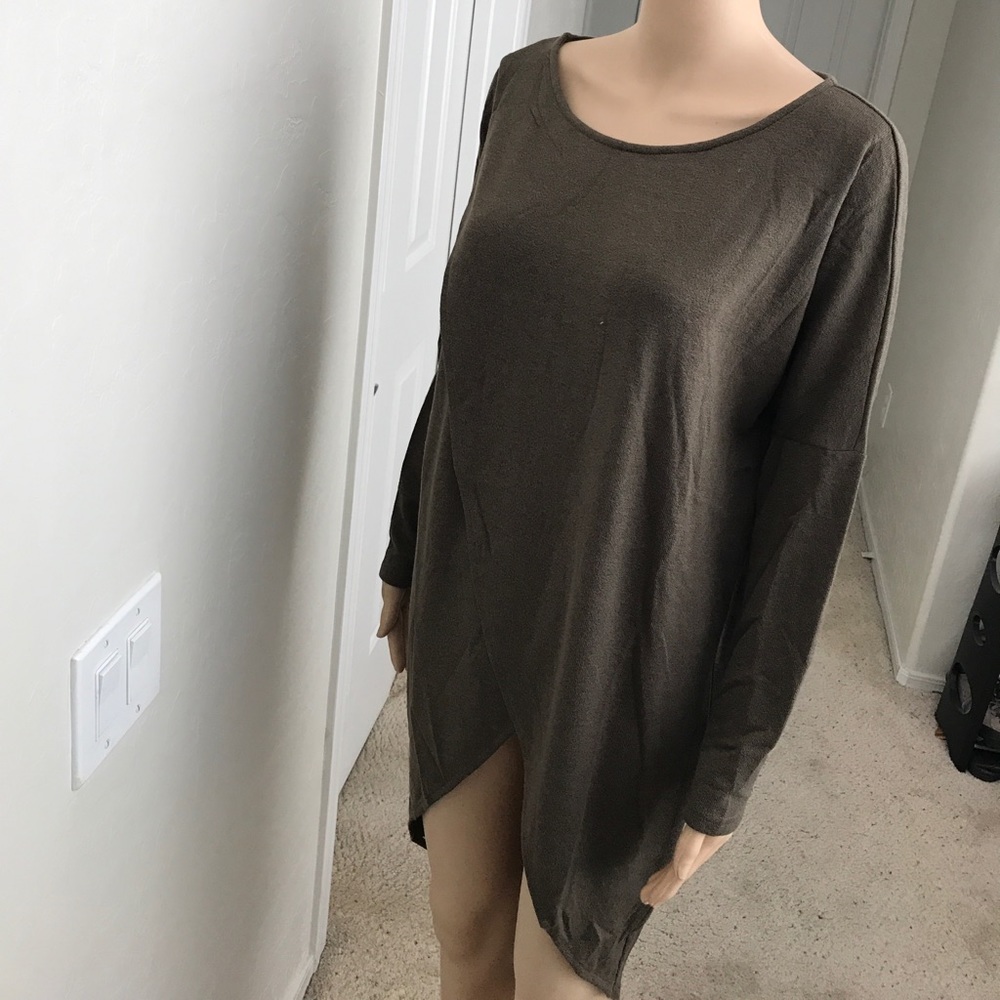 🆕🎉 OLIVE KNIT SWEATER TOP - Picture 8 of 8