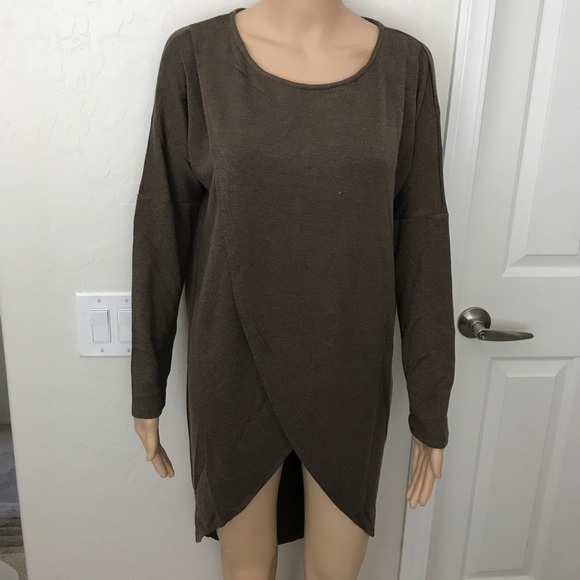 🆕🎉 OLIVE KNIT SWEATER TOP - Picture 2 of 8