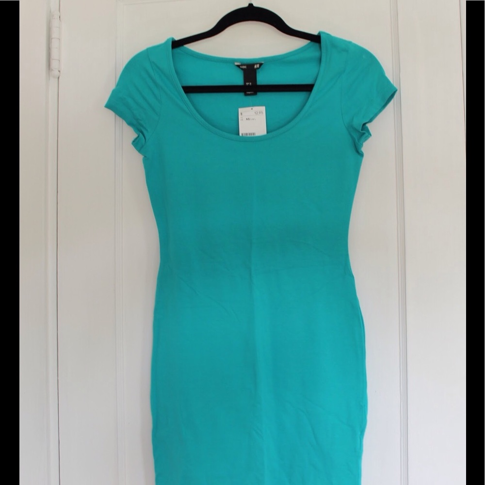 NWT Teal Bodycon H&M Dress