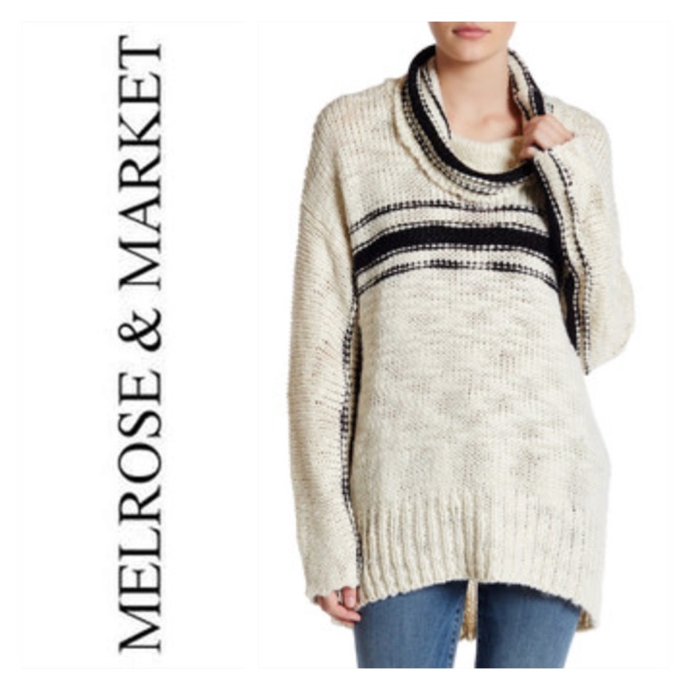Melrose & Market Ivory Pristine Sweater
