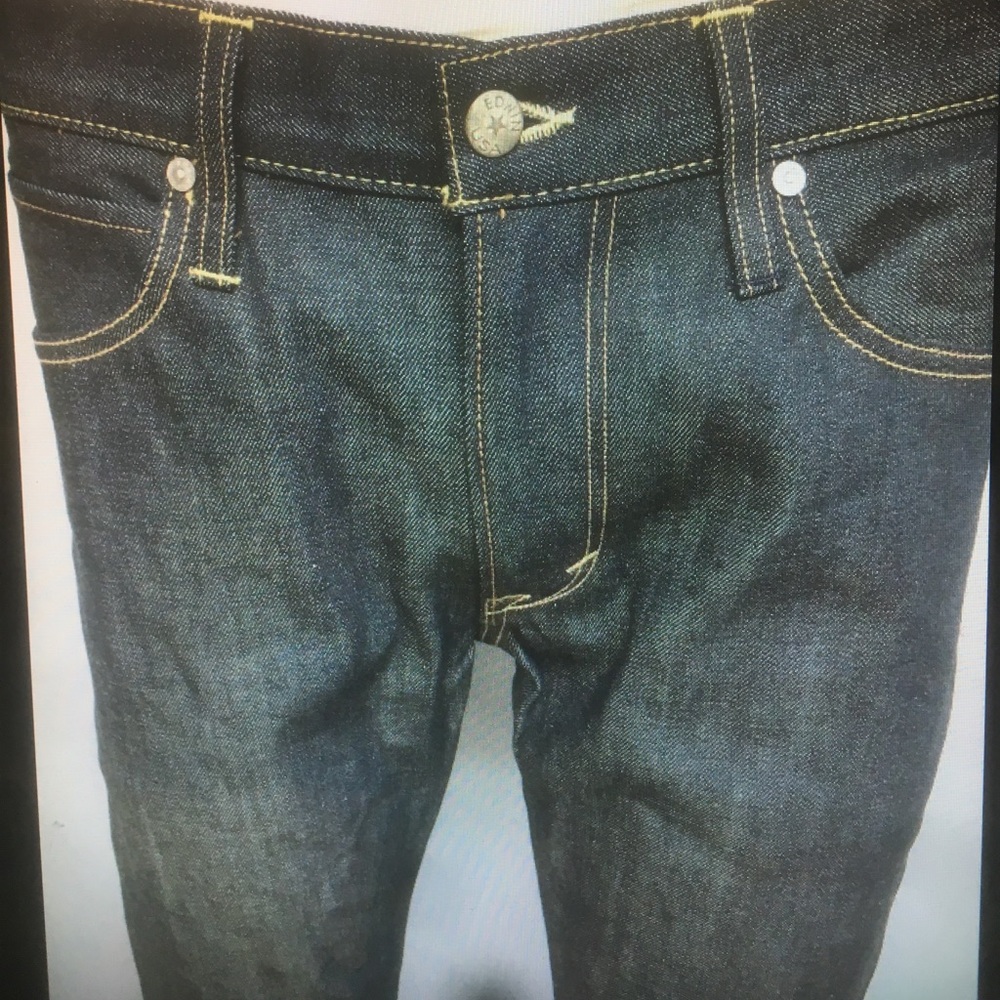 Edwin unwashed Japan denim raw jeans slim fit men - Picture 4 of 8