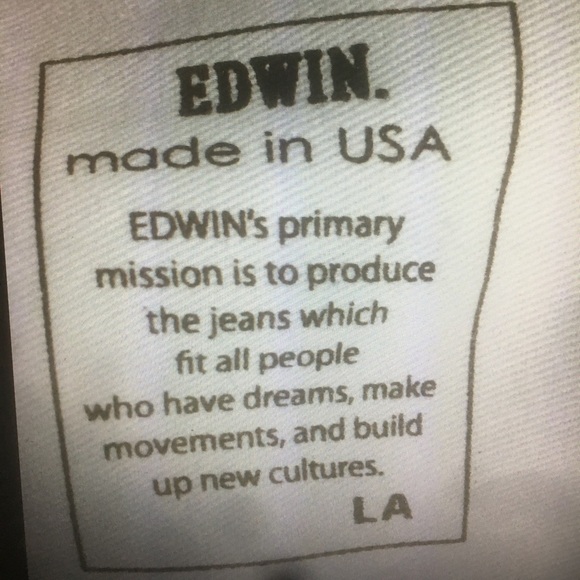 Edwin unwashed Japan denim raw jeans slim fit men - Picture 6 of 8