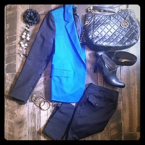 Sharp Azz Color block  Blazer