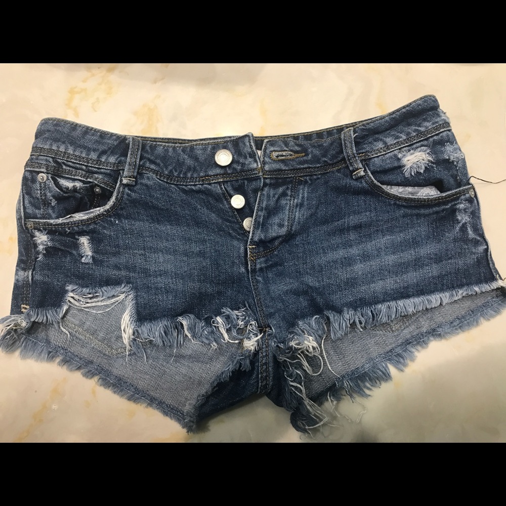 Zara Denim Shorts Size 2 (UK 34)