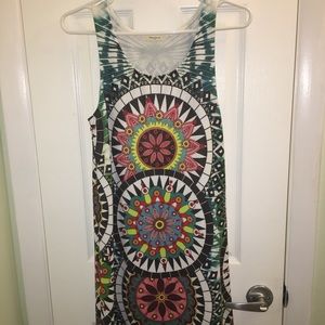 Vibrant print tank dress
