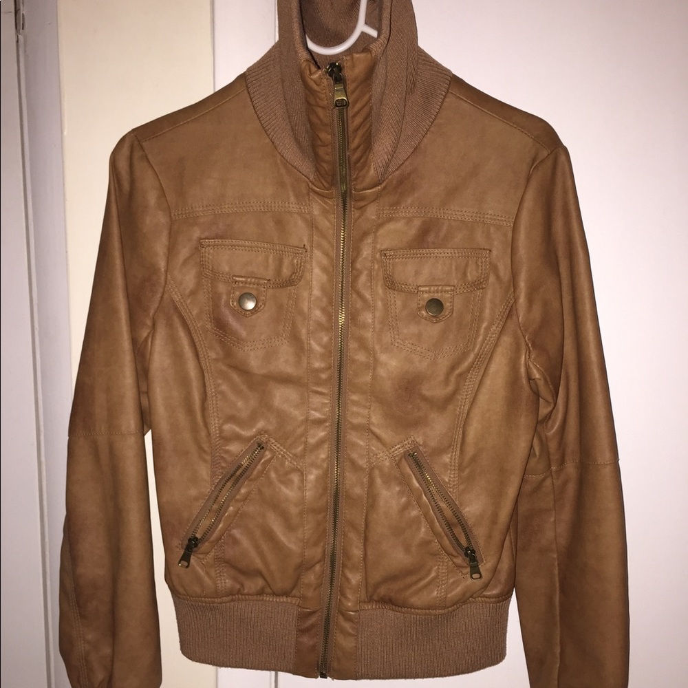 Faux leather jacket