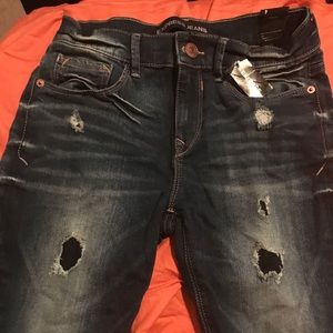 Brand New Express Blue Jean Bermuda Denim Shorts