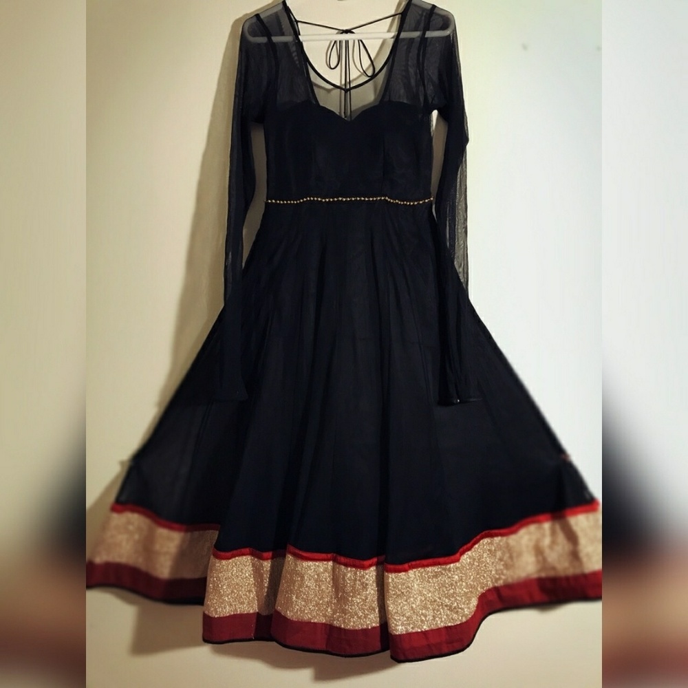 Black Anarkali Salwar Kameez