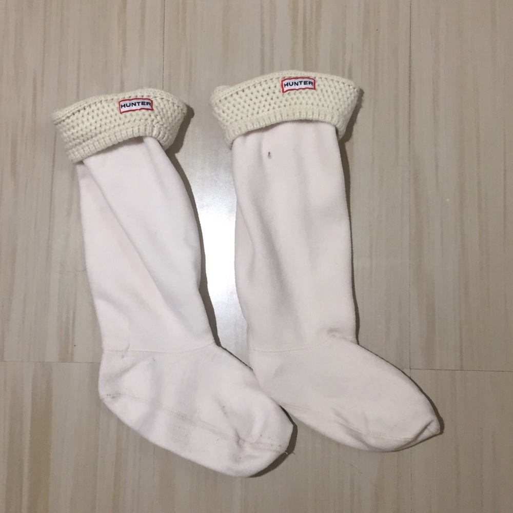 Hunter boots fleece socks