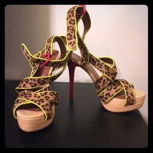 Jessica Simpson Leopard Heel NWOT