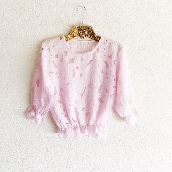 Tops - Blush Pink Floral Top