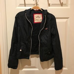 Hollister navy athletic jacket