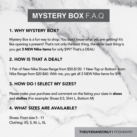 •5 STARS RATED• NIKE MYSTERY BOX (WHOLE OUTFIT) - Picture 4 of 8