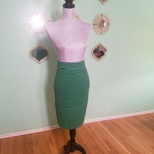 CLOSET SALE Gianni Bini Mod Striped Pencil Skirt