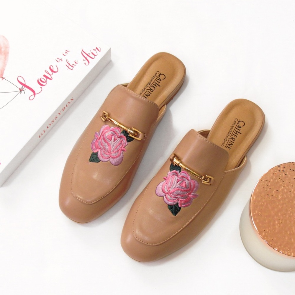 New Catherine Malandrino Rose Mules