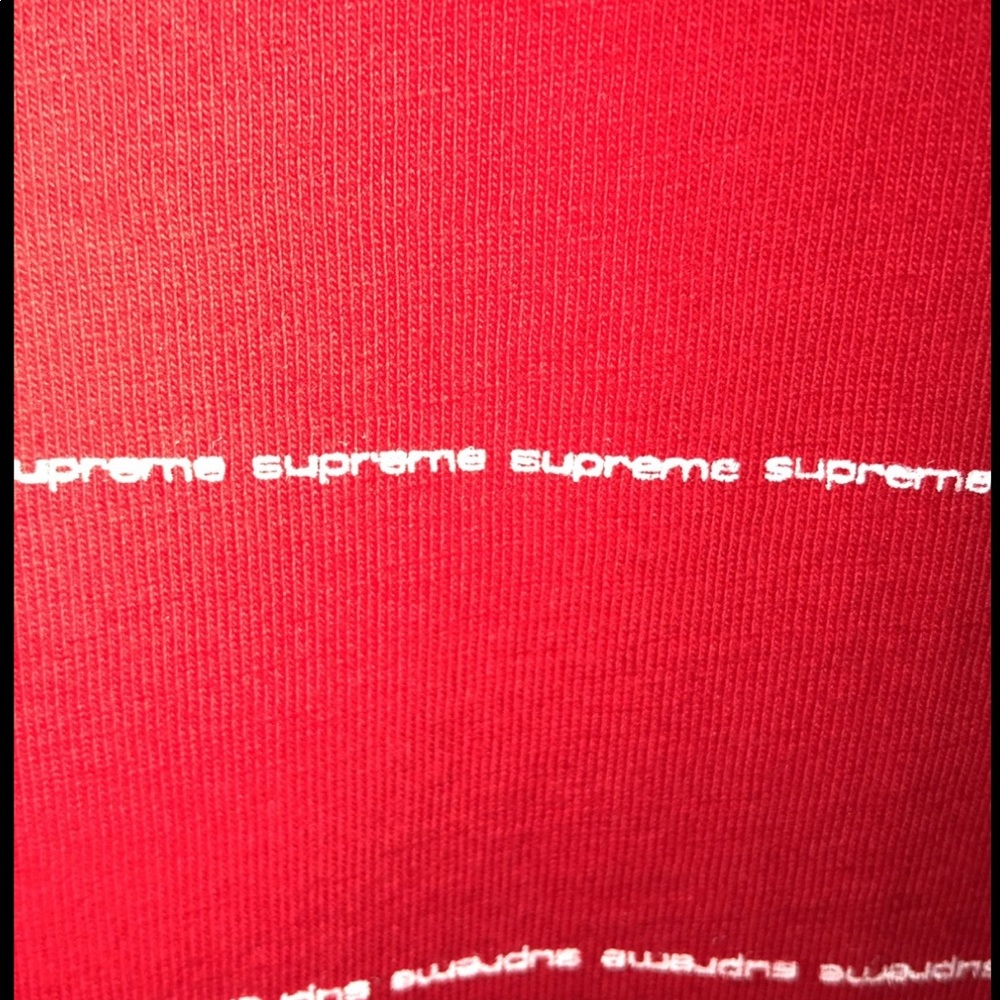 Supreme "supreme" striped l/s