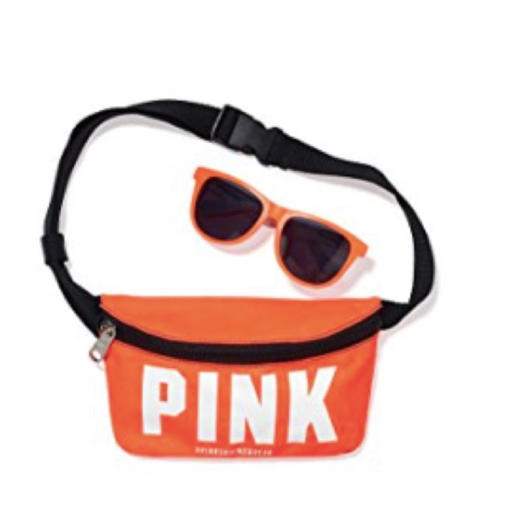 Victoria Secret "Pink" orange fanny pack set