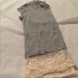 Lace trim top