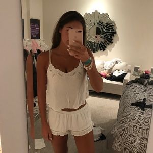 brandy melville white tank top