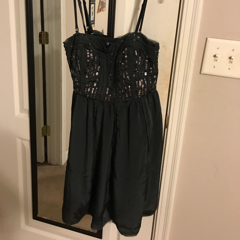 Super fun dress with some sequence at the top