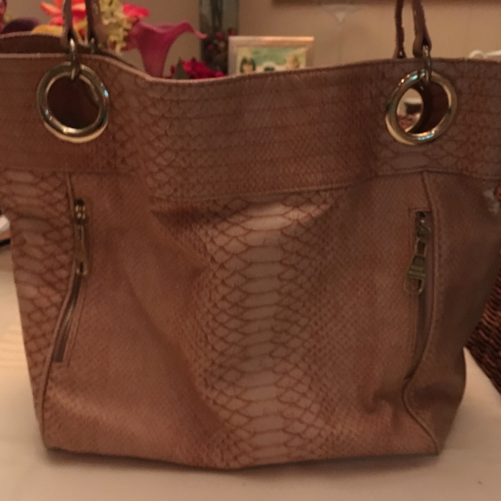 Steve Madden Snake Print Large Tote Bag
