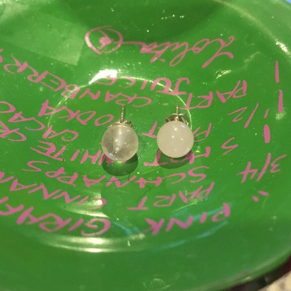 Baby Pink Quartz Earrings