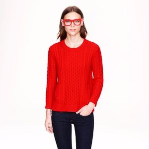 J. Crew 100% wool Cable Knit Pocket Sweater (XS)