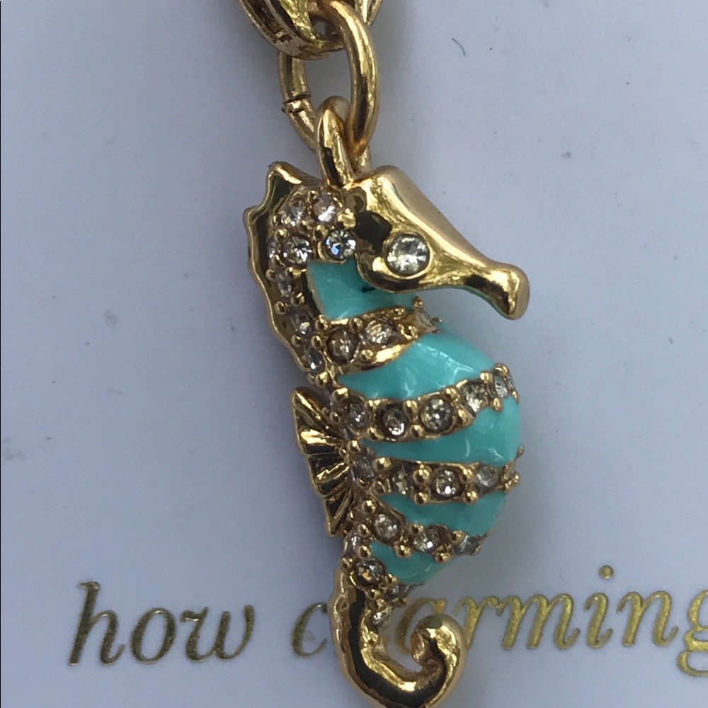 Sold! Kate Spade Crystal Sea Horse FOB Charm