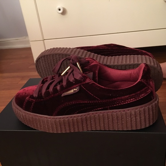 Rihanna Fenty Velvet Creepers Size 7.5 Womens - Picture 2 of 5