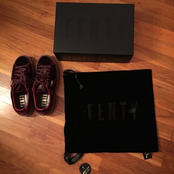 Rihanna Fenty Velvet Creepers Size 7.5 Womens - Picture 5 of 5