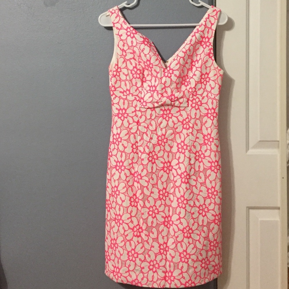 Lily Pulitzer Pink and White dress!