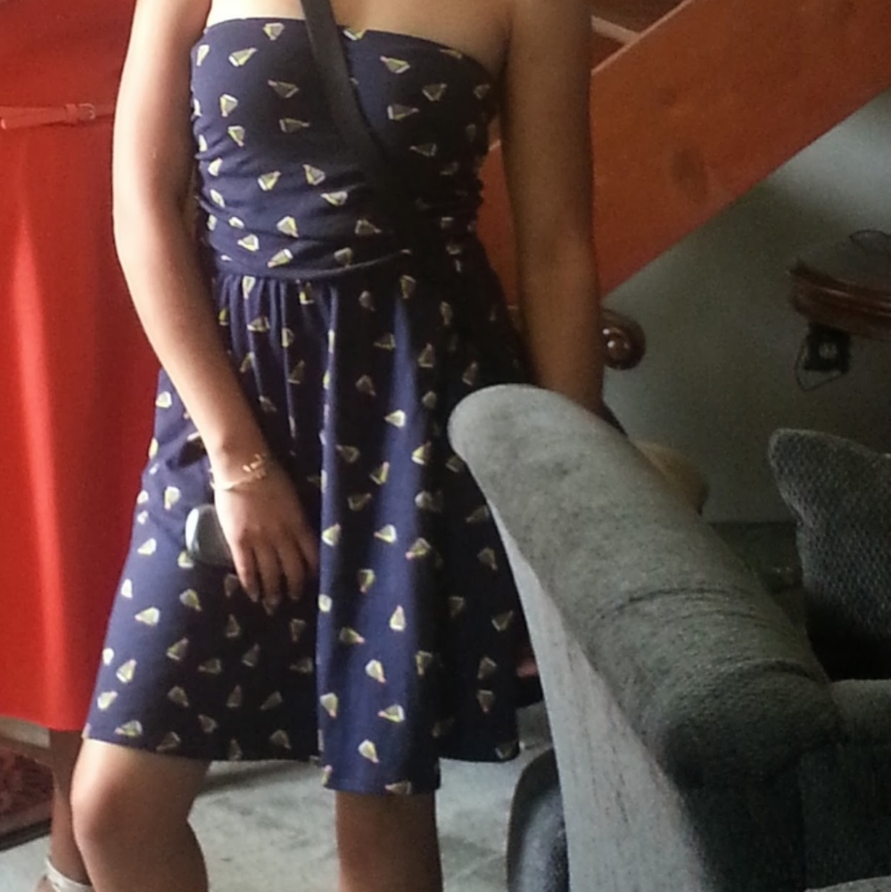 Blue tub top dress