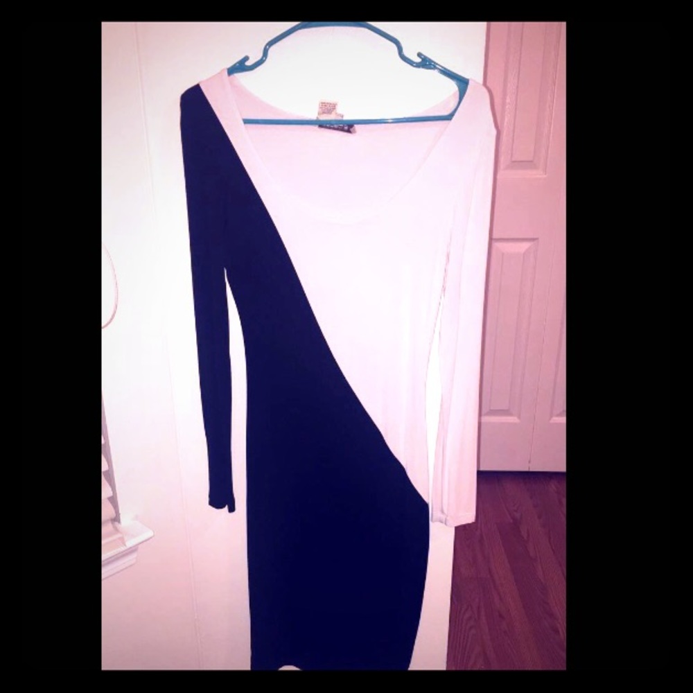 Black and white dress