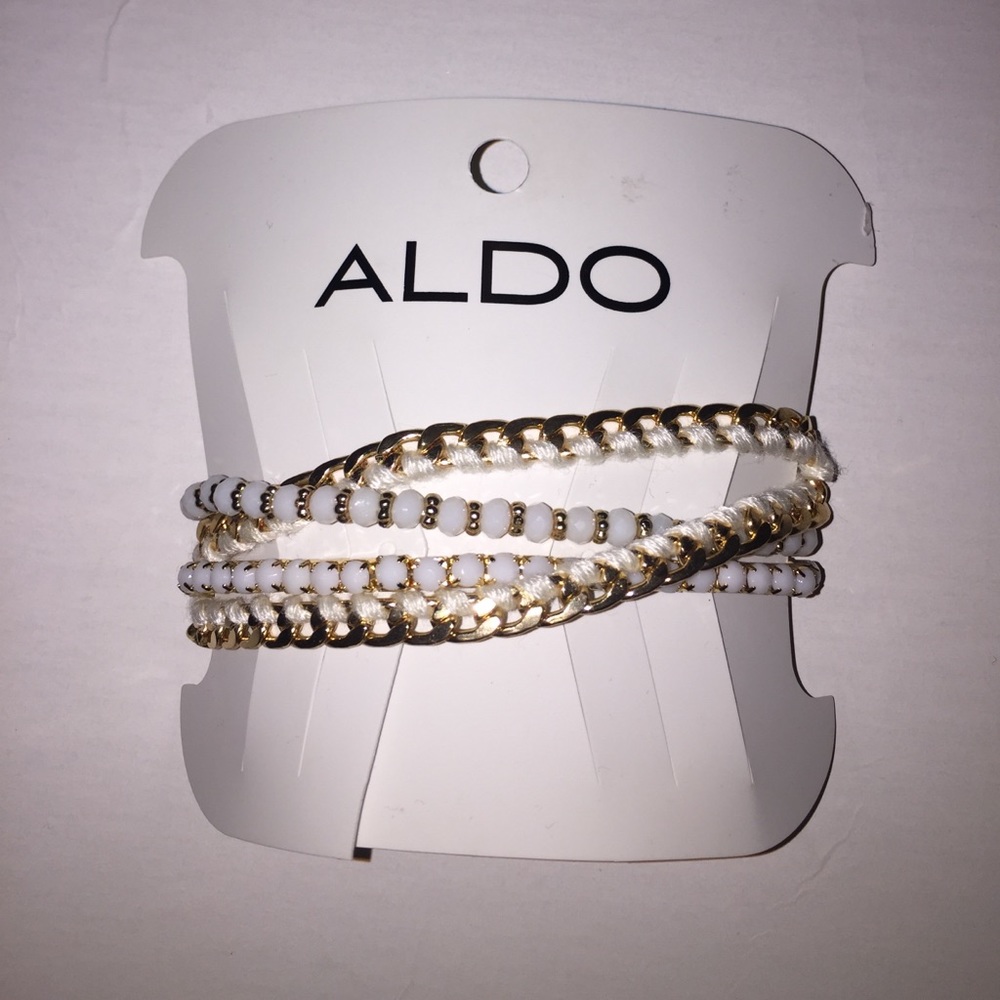 Aldo Gold & White bracelets
