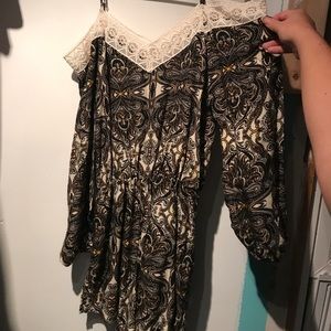 Off Shoulder Romper