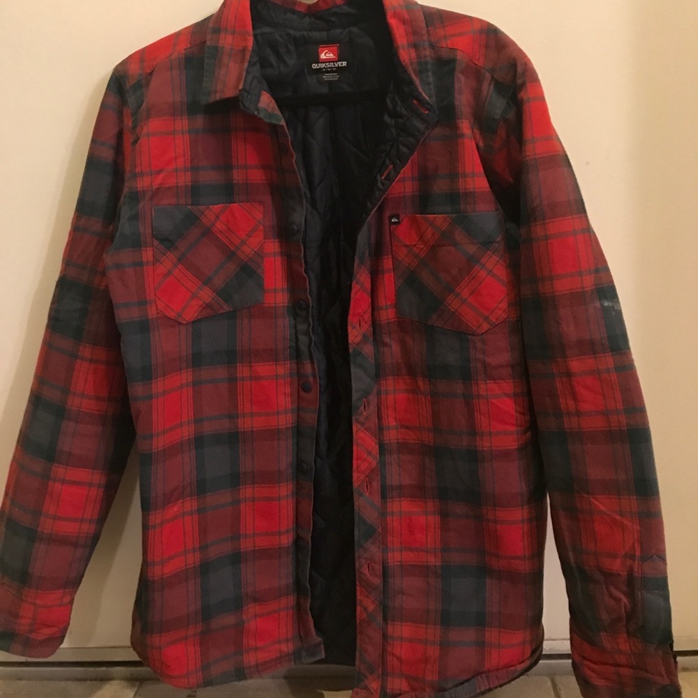 Quicksilver flannel Pendleton down jacket