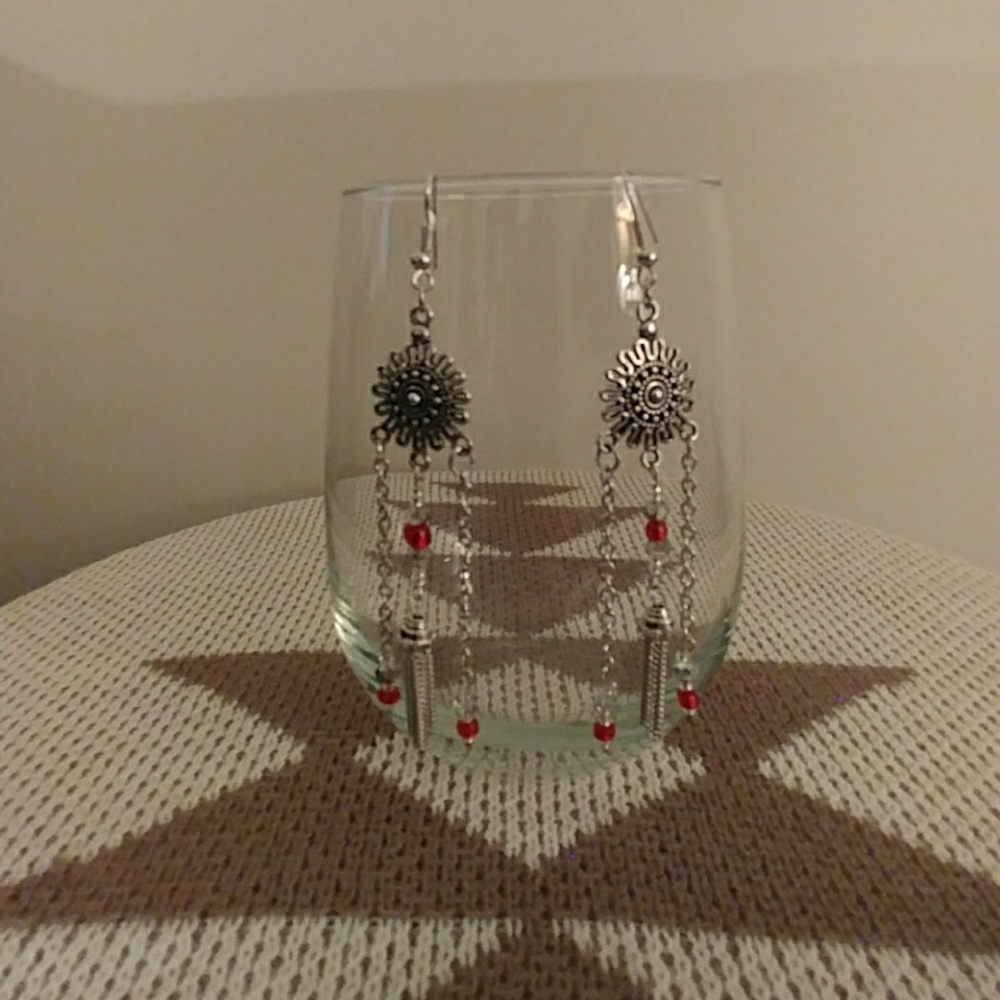 Red Sun Rising Earrings