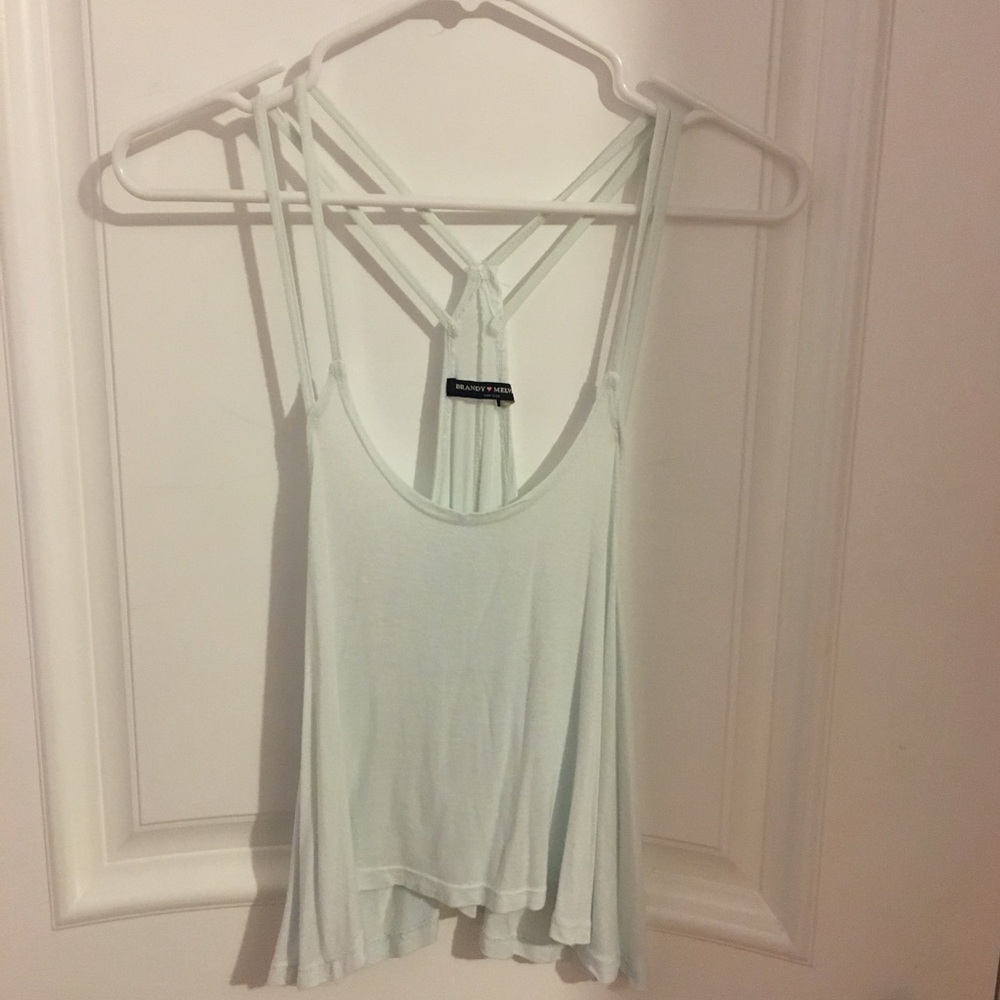 Brandy Melville Baby Blue Cropped Top