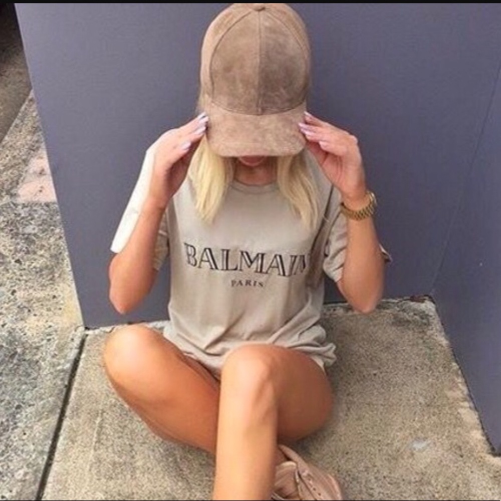 New Suede leather baseball cap new