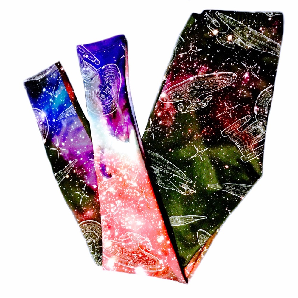 (((SOLD))) Star Trek Enterprise Galaxy Leggings
