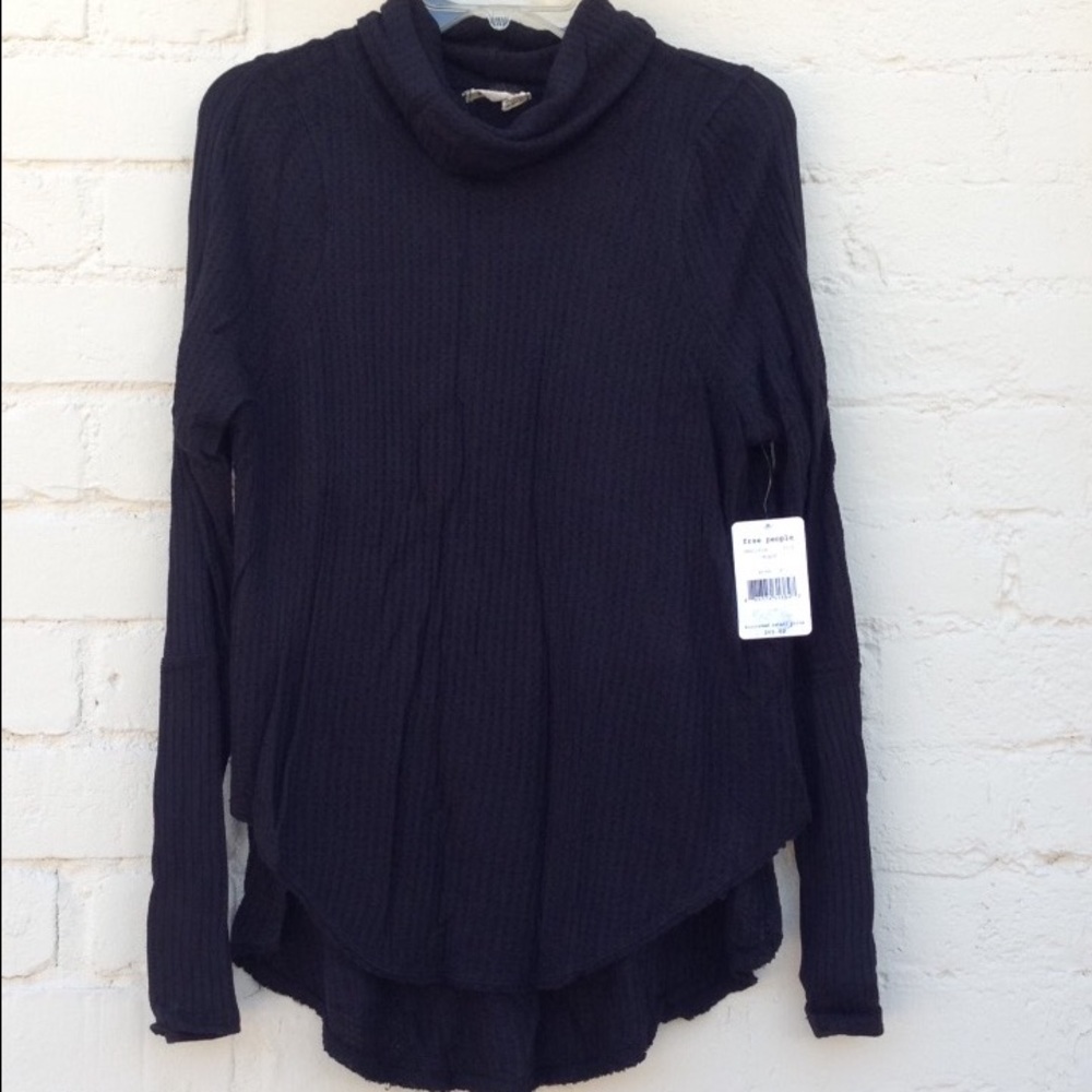 Free People Kristina Drippy Thermal in Black