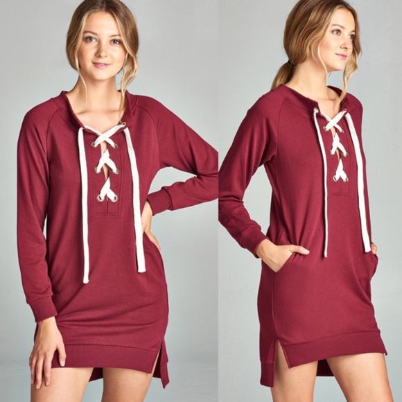 KATY Sweater Dress/Tunic Top - NAVY - Picture 3 of 3