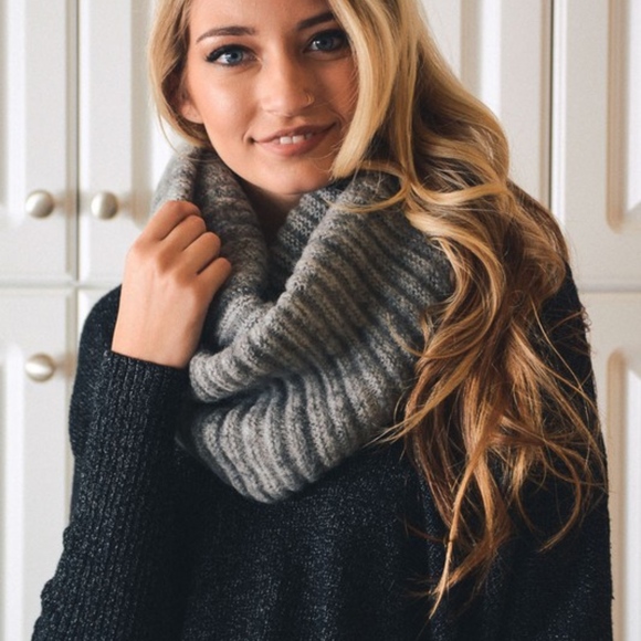 ADDIE Softest Scarf - PINK/BLACK/GREY - Picture 3 of 7